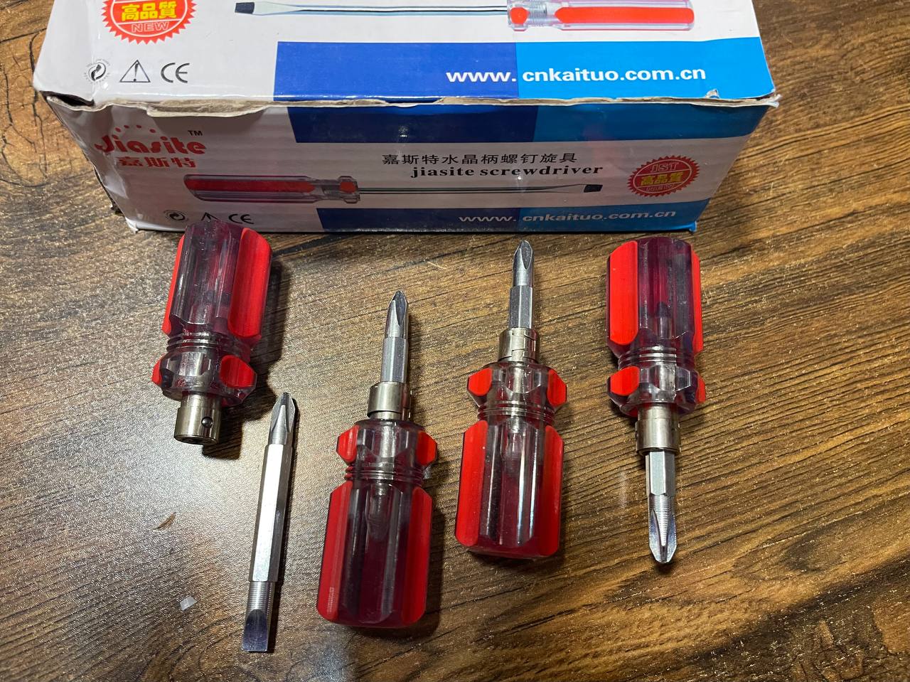 پیچ گوشتی مشتی دوطرفهتعداد در کارت