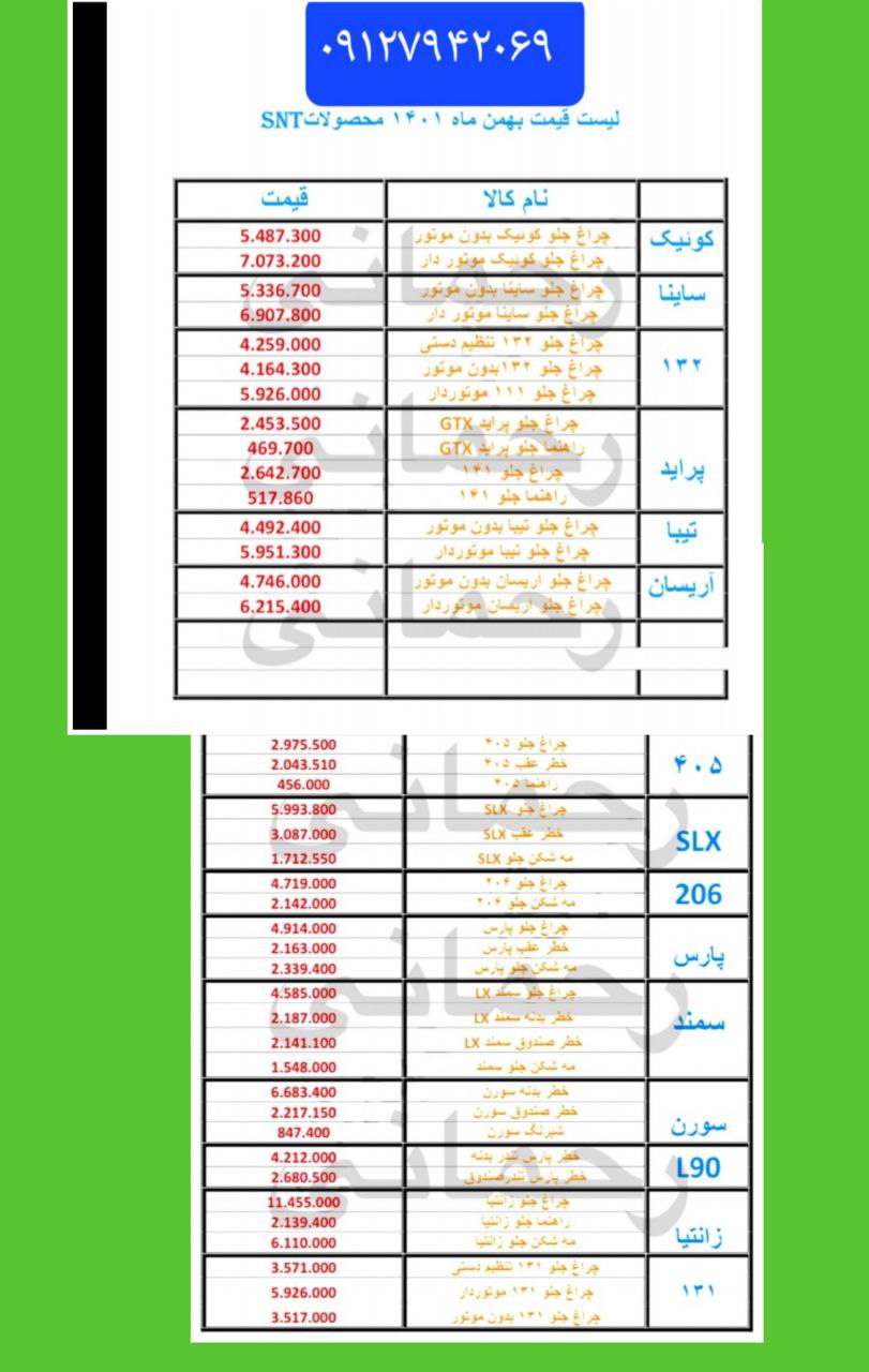 چراغجات sntهمکاران گرامی توجه فر