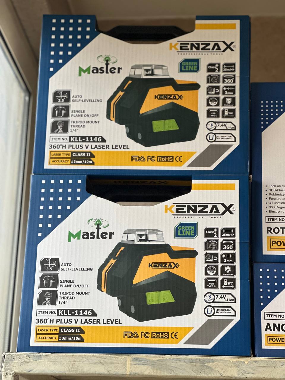 #تراز لیزری_چهارخط_نورسبز#کنزاکس#