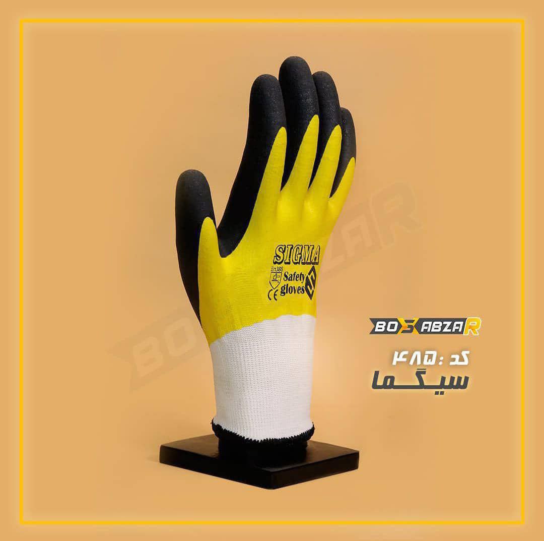 دستکش_ فوم دوبل _سیگما _ کد 485️ 