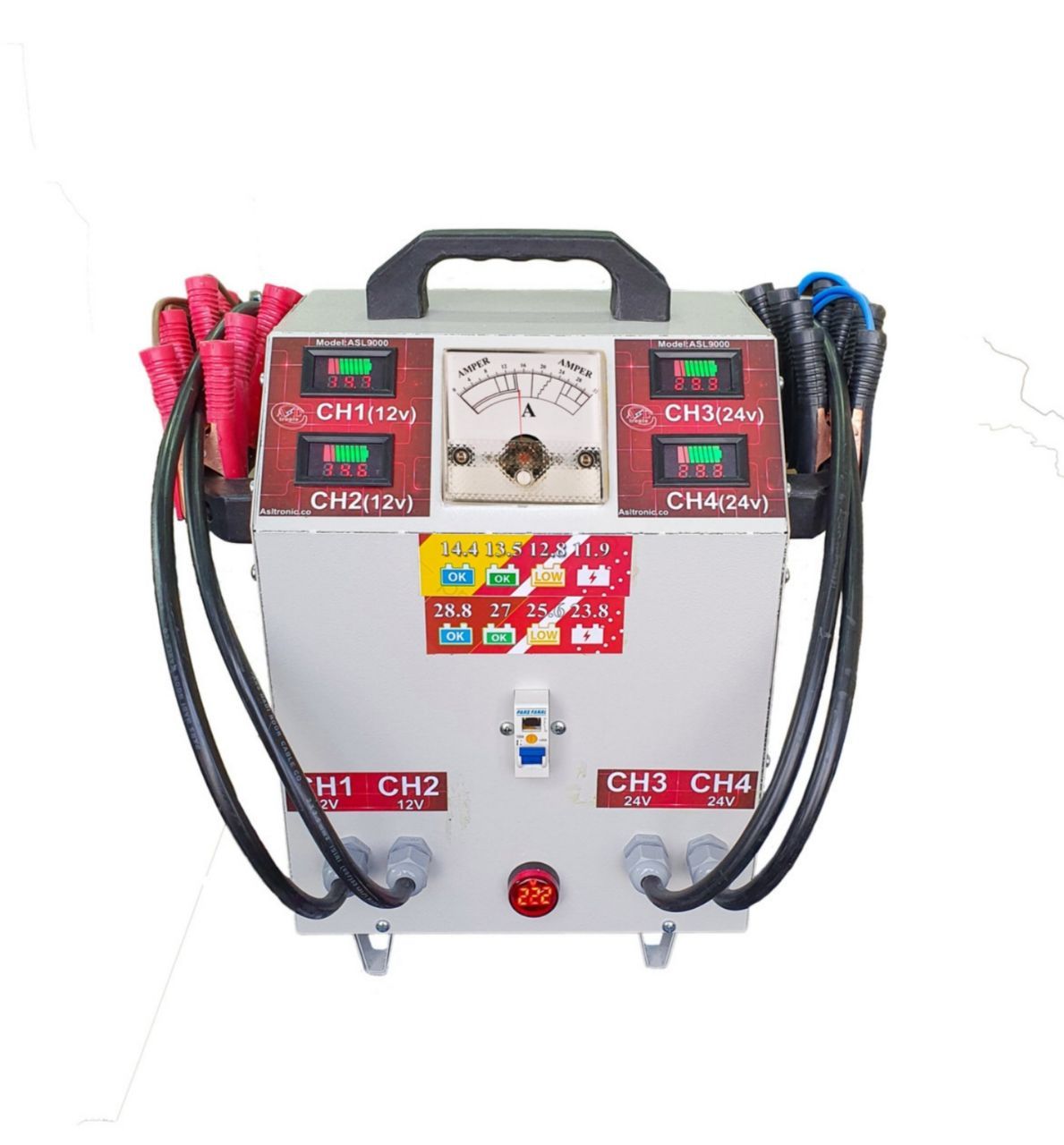 شارژر صنعتی اتوماتیک 4 کاناله 24-