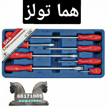 پیچ گوشتی سری تایوان جنیوس ۸عددی