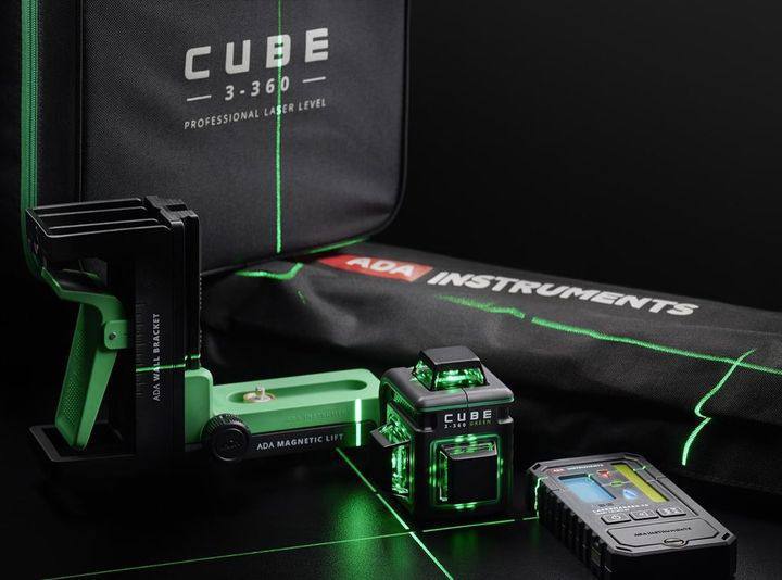 تراز لیزری ADA مدل CUBE 3-360به هم