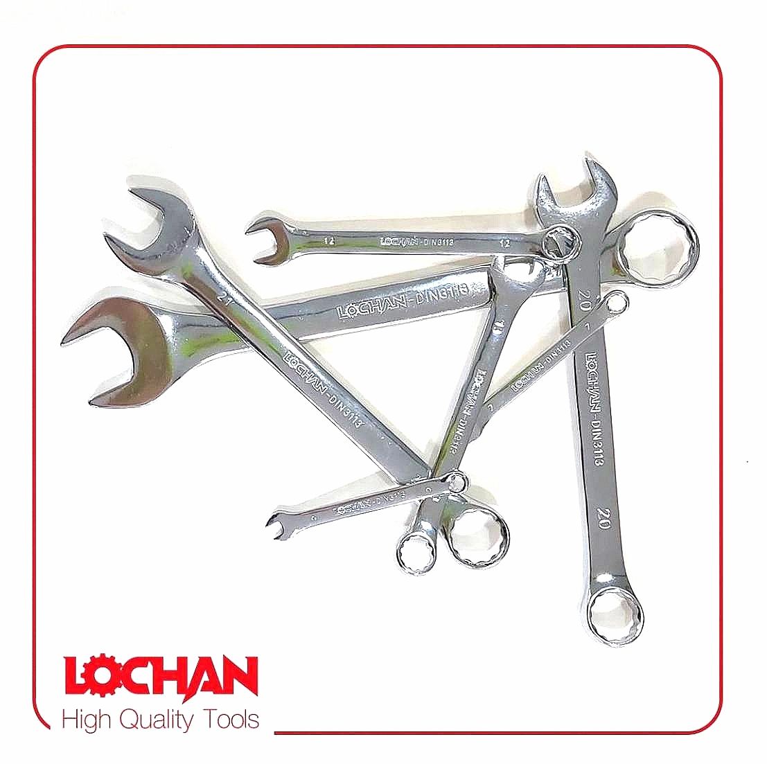 آچار یکسر رینگی تکی استیل LOCHAN 