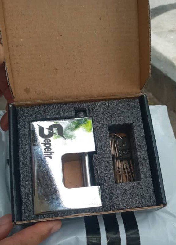 قفل کتابی سایز ۱۰۰۰ کلید سولکسی تمام فولاد سپهر