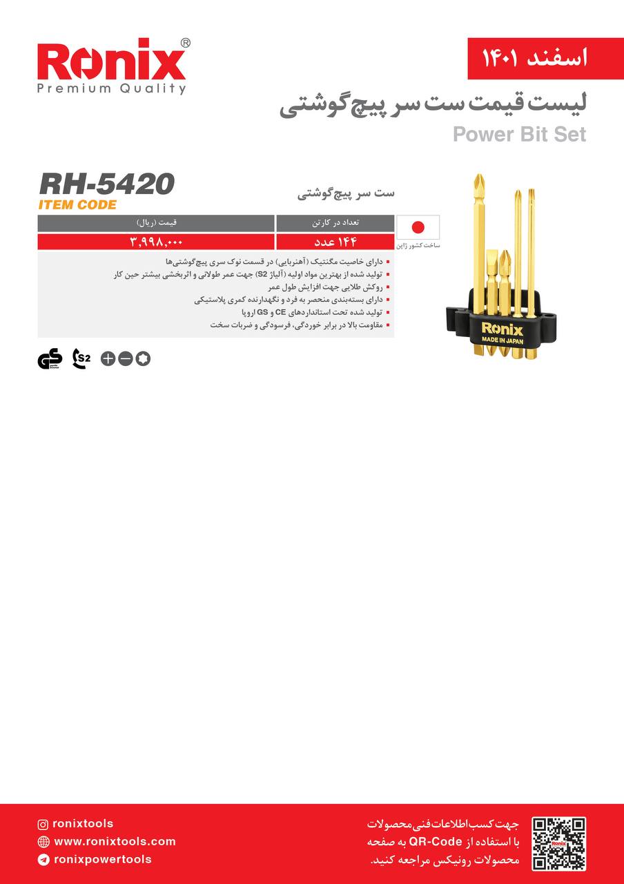 لیست قیمت