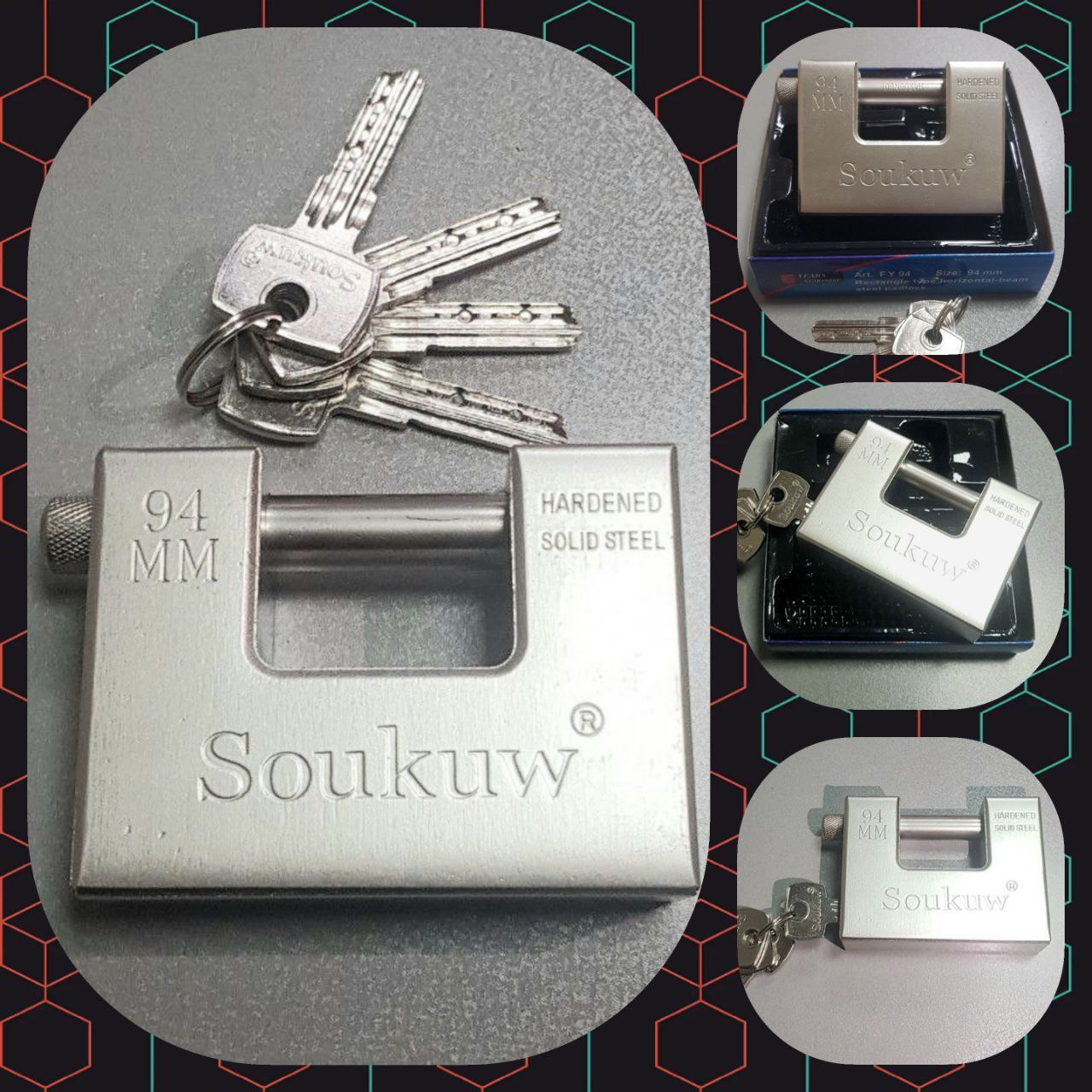 قفل کتابی ۹۴ فولادی سوکو Soukuw کارتن ۲۴ عدد