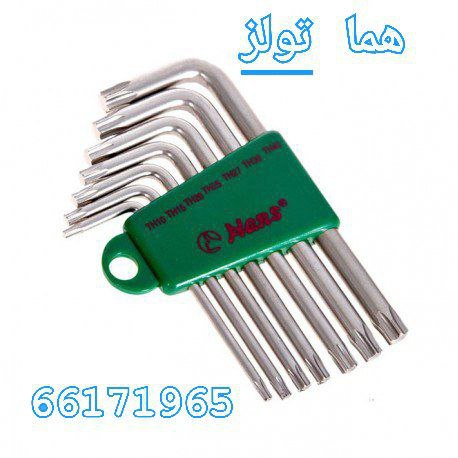 آلن ستاره ای 7 عددی کارتی کوتاه هنس HANS مدل 16744-7T