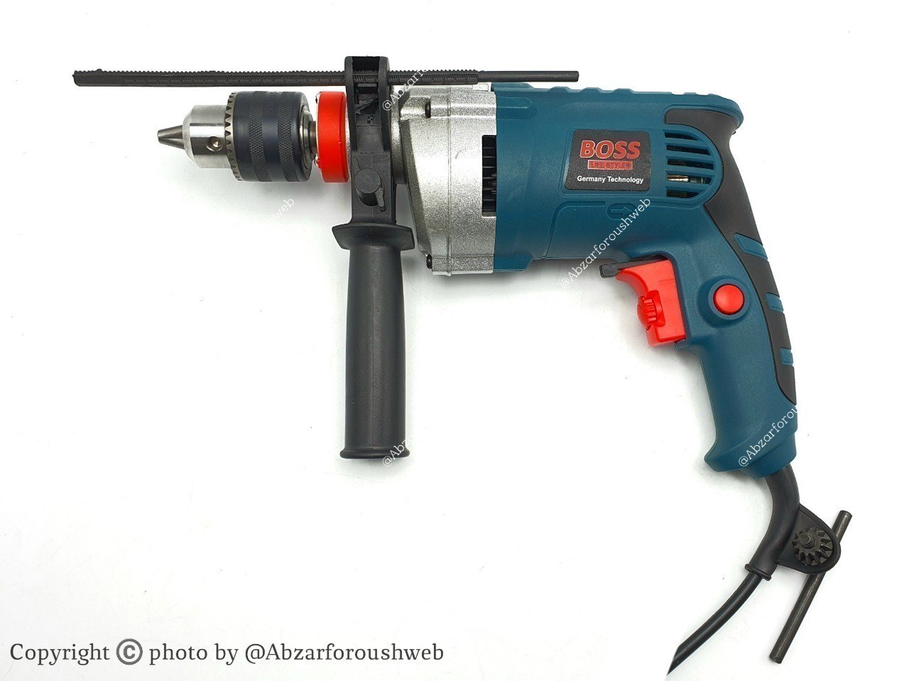 ⭐ دریل ۱۳ چکشی نیم تنه فلزی اصلی باس 