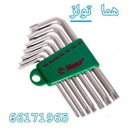 آلن ستاره ای 7 عددی کارتی کوتاه هنس HANS مدل 16744-7T