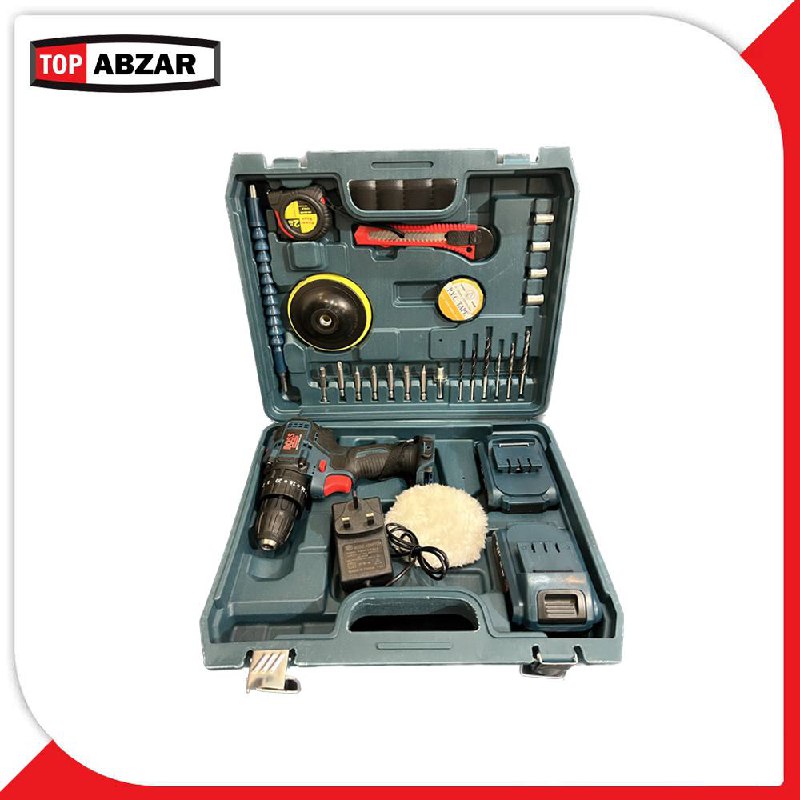⭐️ کیت دریل شارژی 36 ولت چکشی 