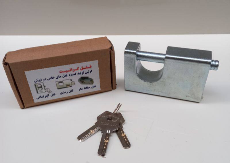 قفل کتابی روکشدار سایز ۱۰۰۰ گرانیت 