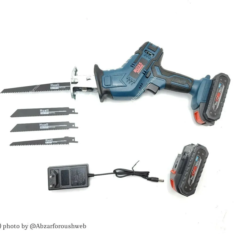 ⭐ اره همه کاره (افقی بر) شارژی باس