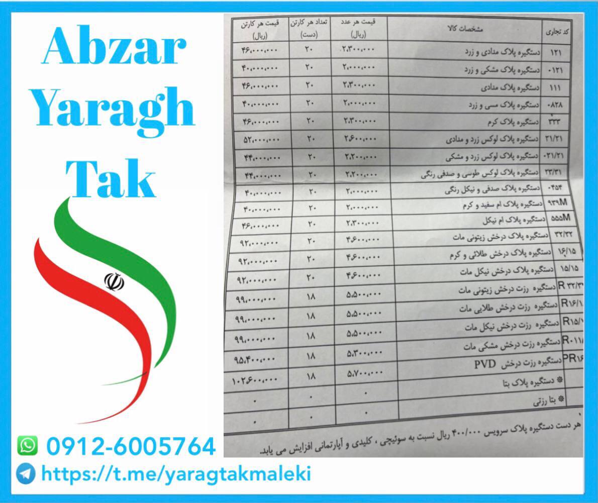 لیست قیمت دستگیره پلاک درب چوبی دلتا ⭐️⭐️⭐️ 
