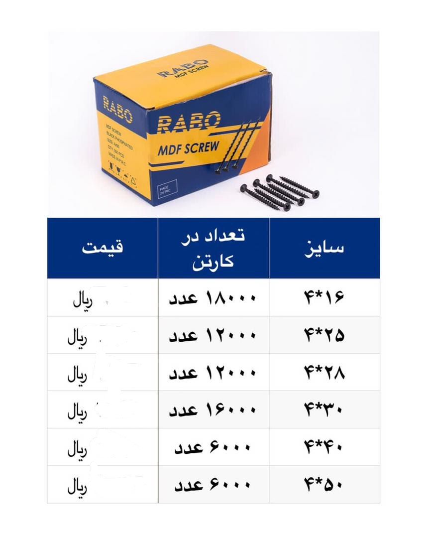 فروش ویژه پیچ mdf چینی