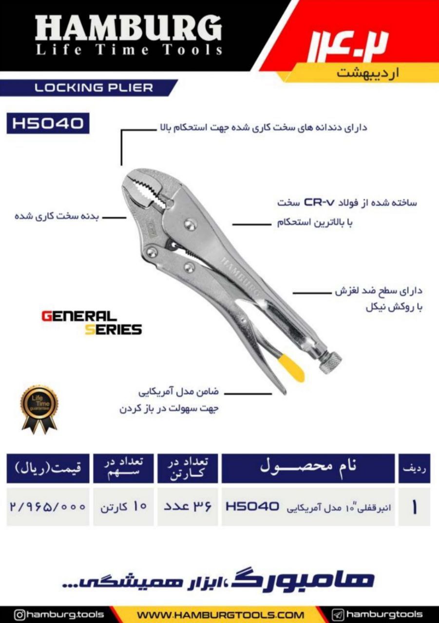 انبرقفلی ۱۰مدل آمریکایی هامبورگ 