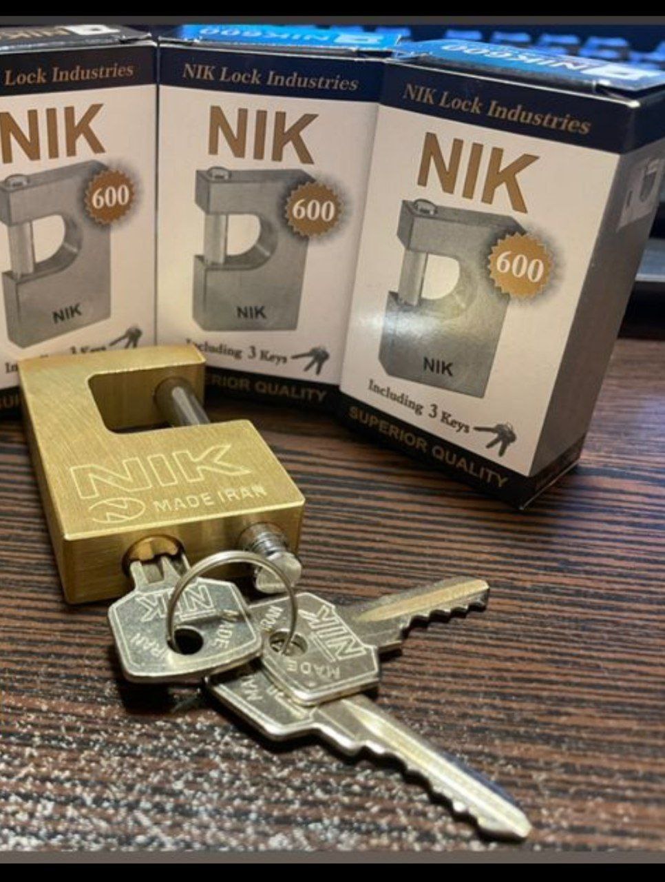 قفل کتابی 60 برنجی NIK