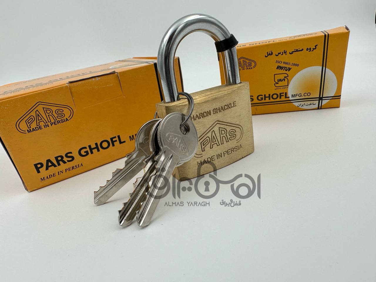 قفل آویز تمام برنج پارس