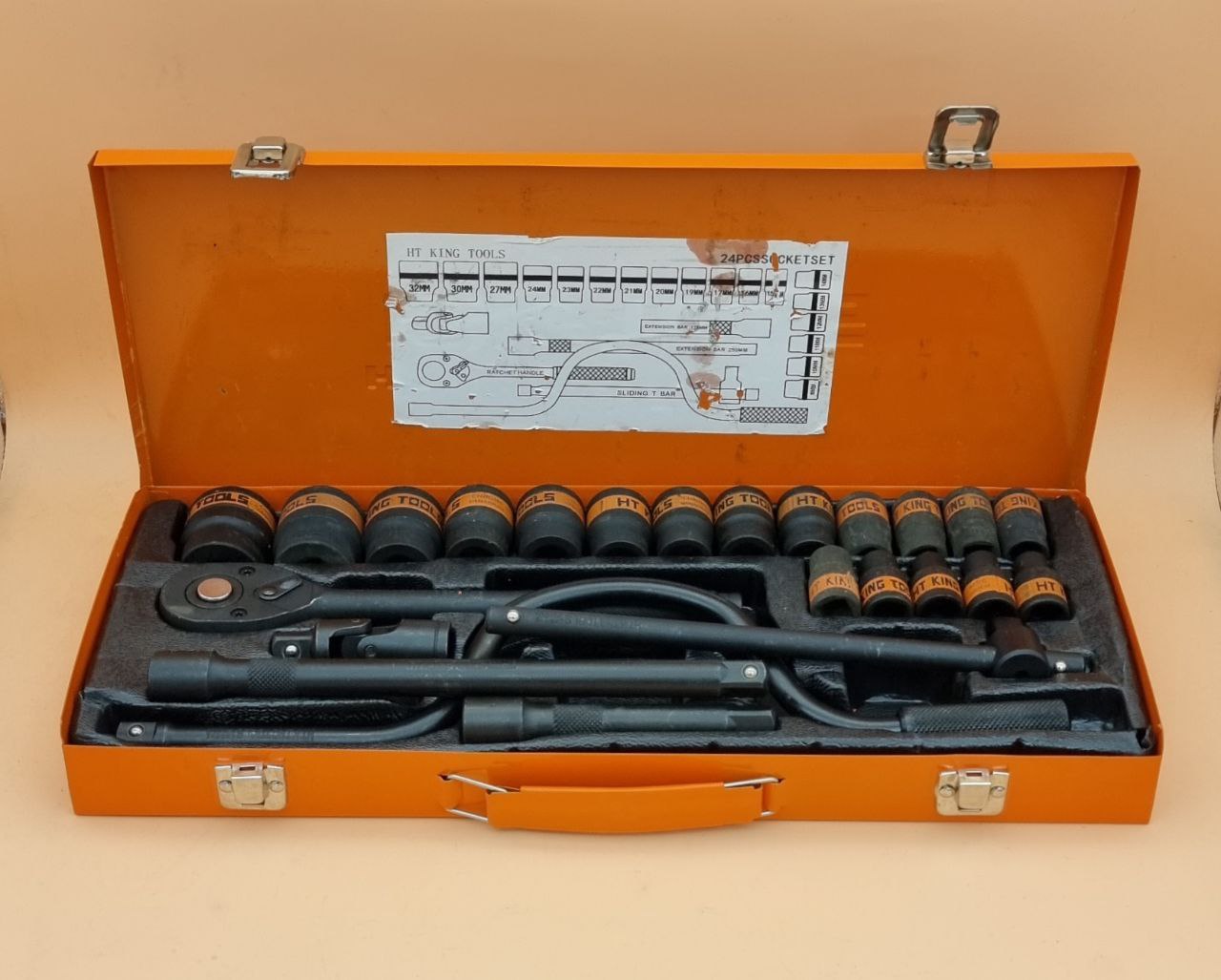  بکس۲۴پارچه مشکی KING TOOLS هندلی دار سنگین فشار قوی تعداد داخل کارتن ۵ سری قیمت : نقدی باتوجه به رق