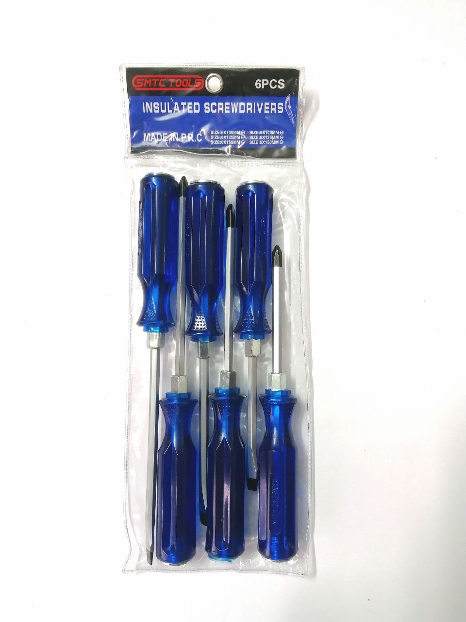پیچ گوشتی ضربه خور و آچارخور 6عددی SMTC