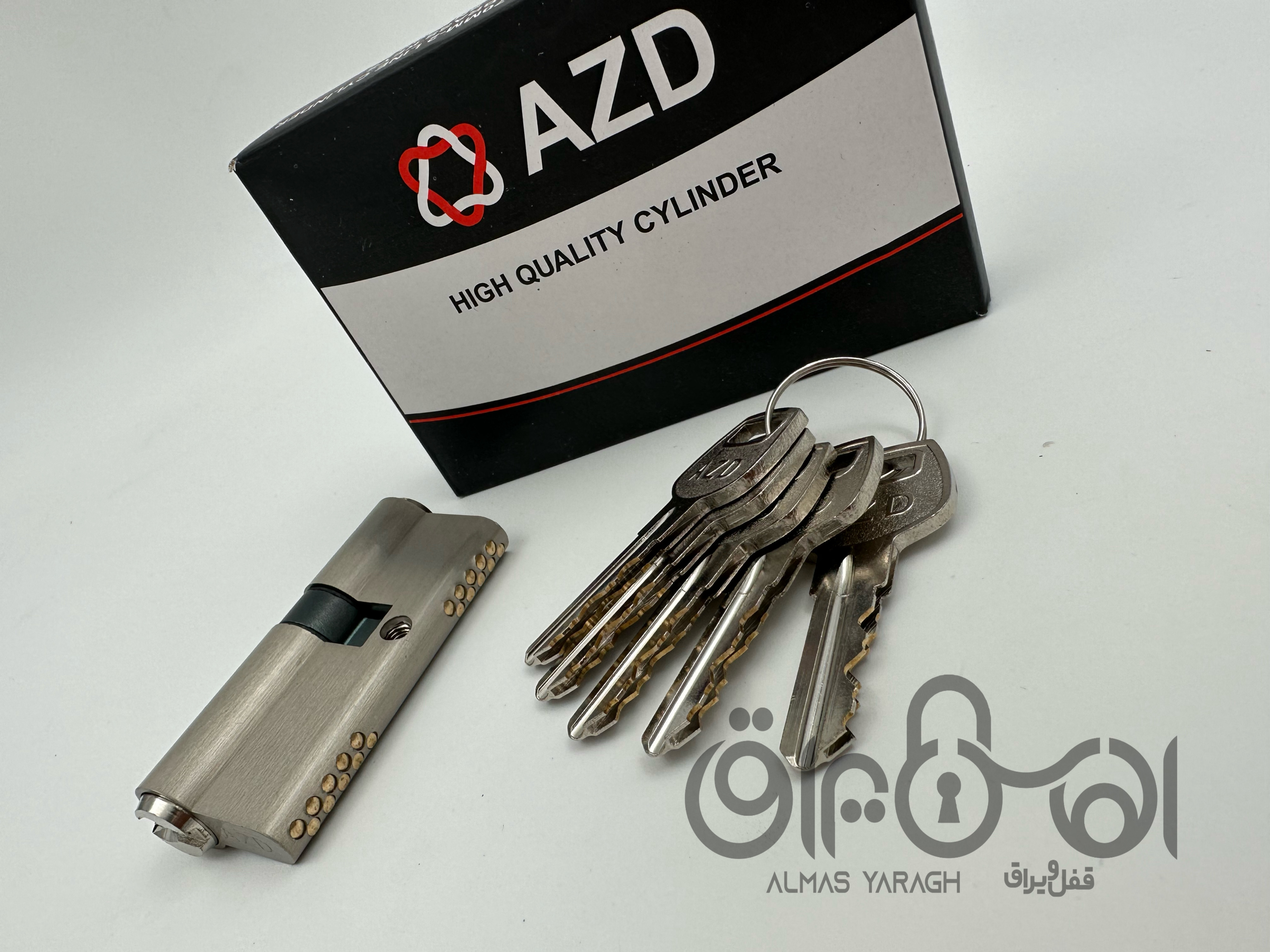⭐️سیلندر دوشیار AZD⭐️ 5کلید دوشیار برنجی جعبه بزرگ کادویی کیفیت تضمینی تعداد در کارتن ۱۲۰ عدد کانال 