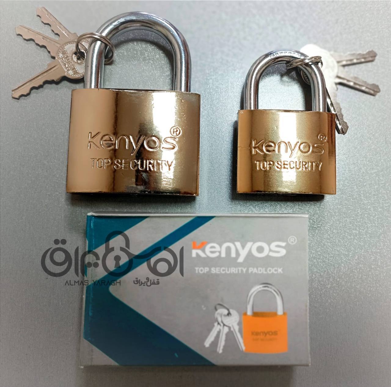 ⭐️قفل آویز طرح برنج،KENYOS⭐️