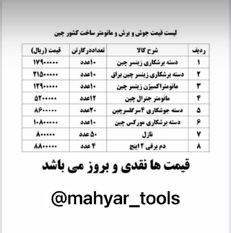  جوش و برش و مانومتر