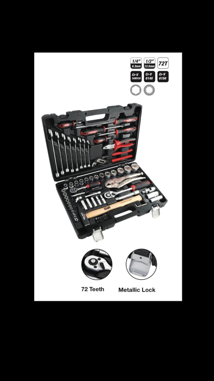 جعبه بكس و ابزار 72 پارچه 