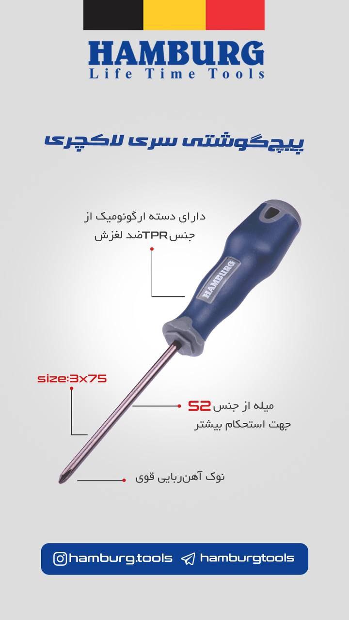 پیچ گوشتی سری لاکچری هامبورگ در حال توزیع میباشد.