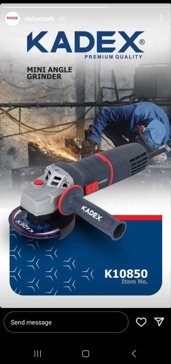مینی فرز 850 وات 115میلیمتری حرفه ای کادکس KADEX  - مدل K10850