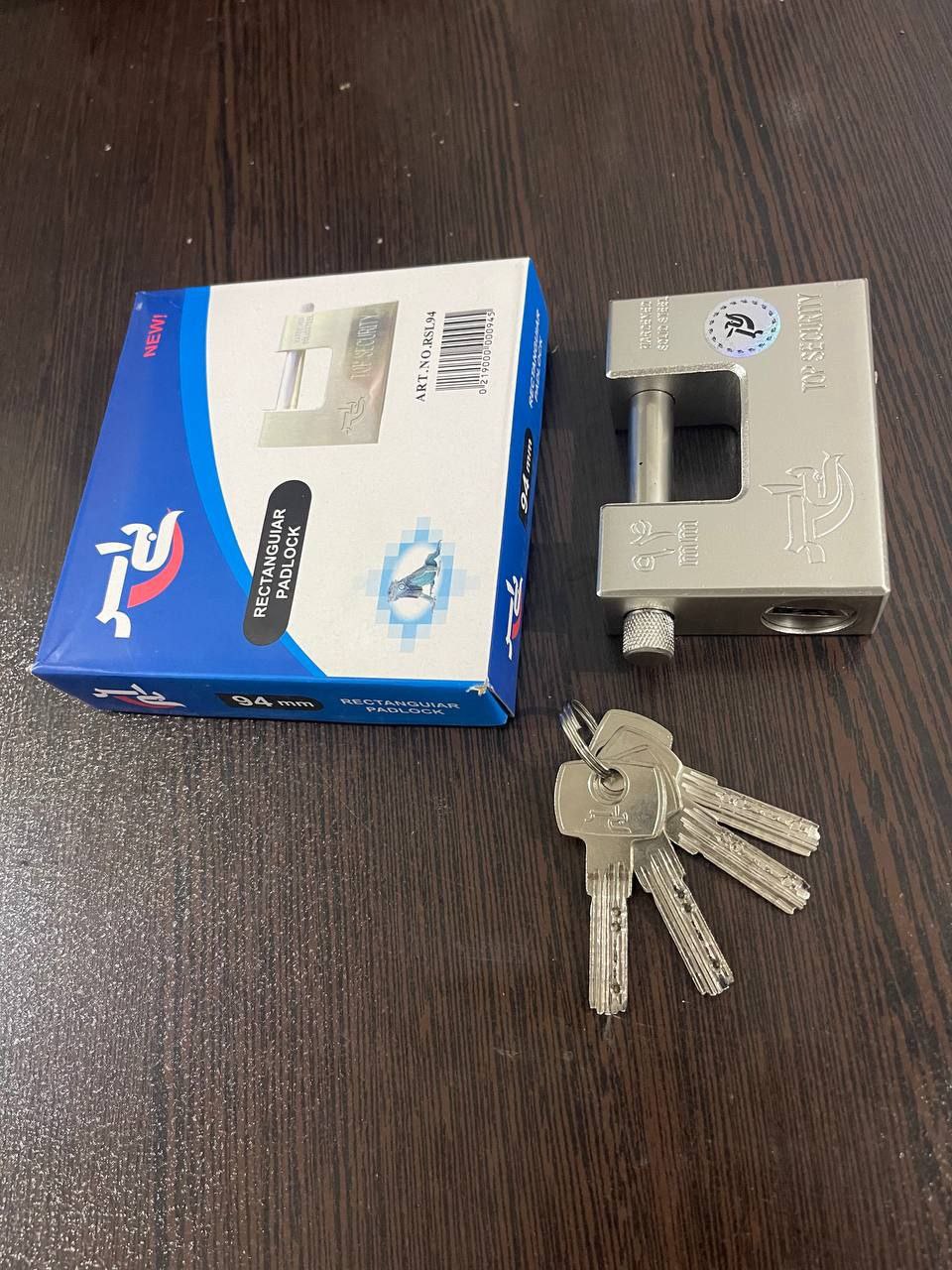 قفل کتابی ۹۴ فولادی بی اس BS کارتن ۳۶ عدد