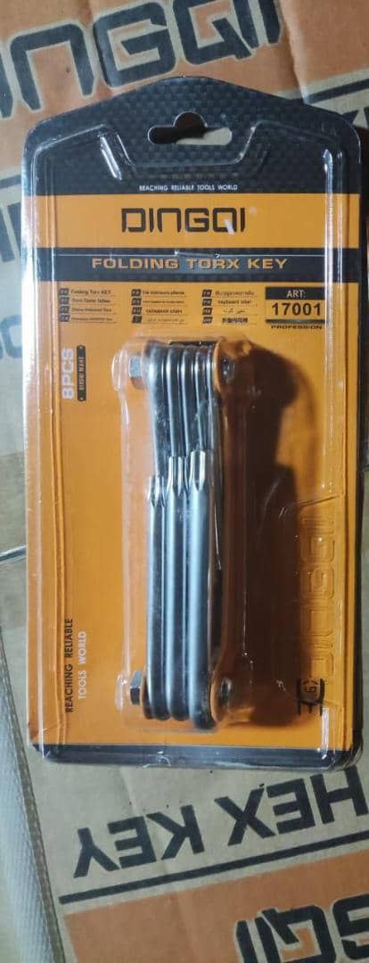 #آچار_آلن #آچار_چاقوئی آچار آلن ستاره ای.DInGQI هر عدد داخل وکیوم .(کارتی) تعداد در کارتن ۳۶ عدد ساخ