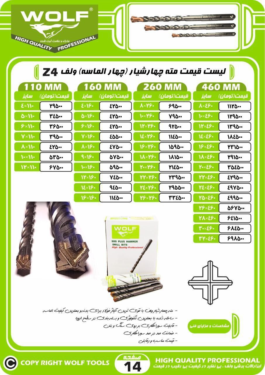 مته چهار شیار