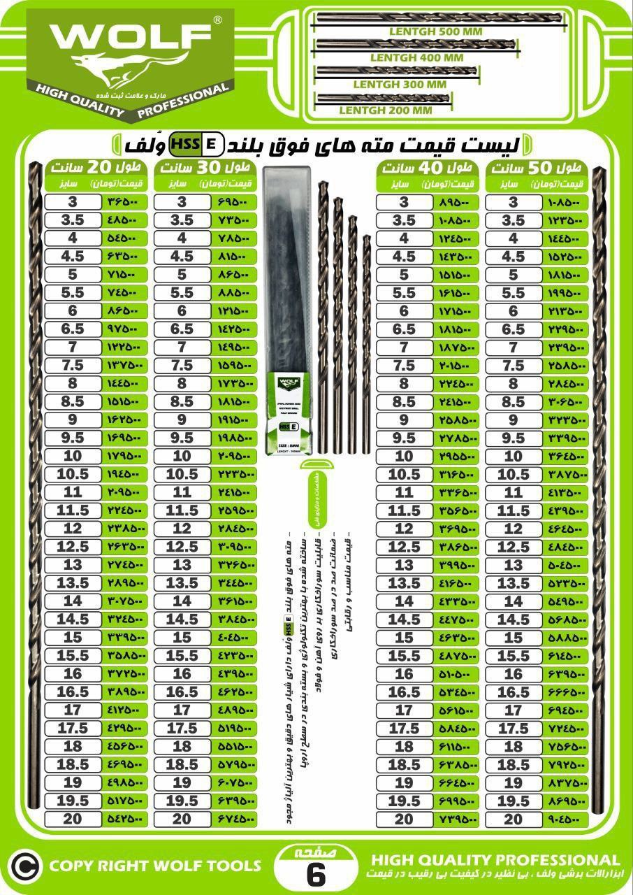  مته فوق بلند ولف