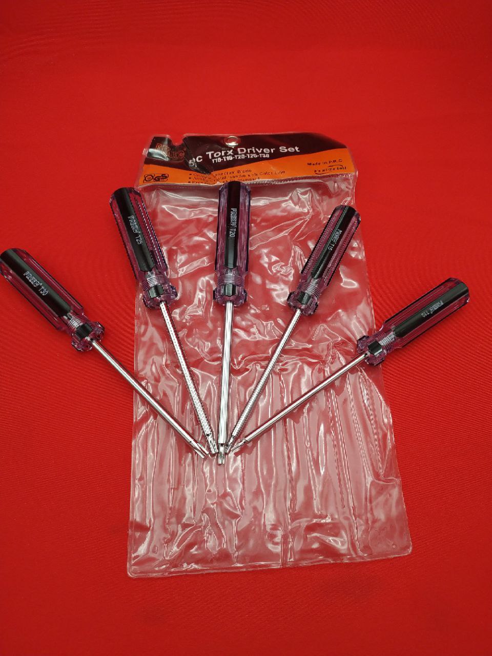 پیچ گوشتی تی ۵ عددی 