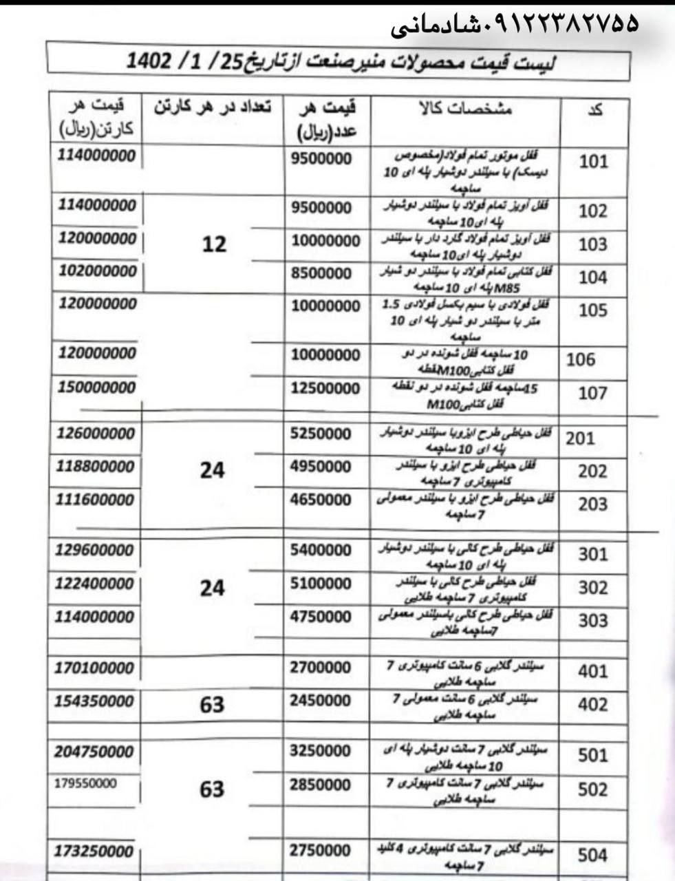 لیست منیر 