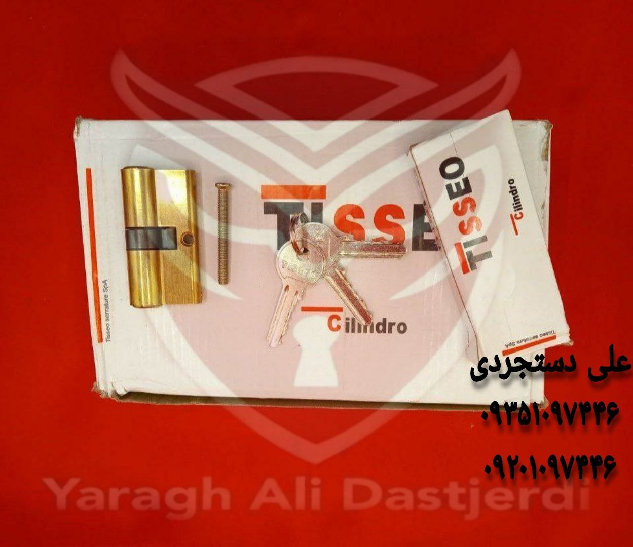 سیلندر ۶ کلید معمولی تیزو TISSEO کارتن ۱۵۰ عدد