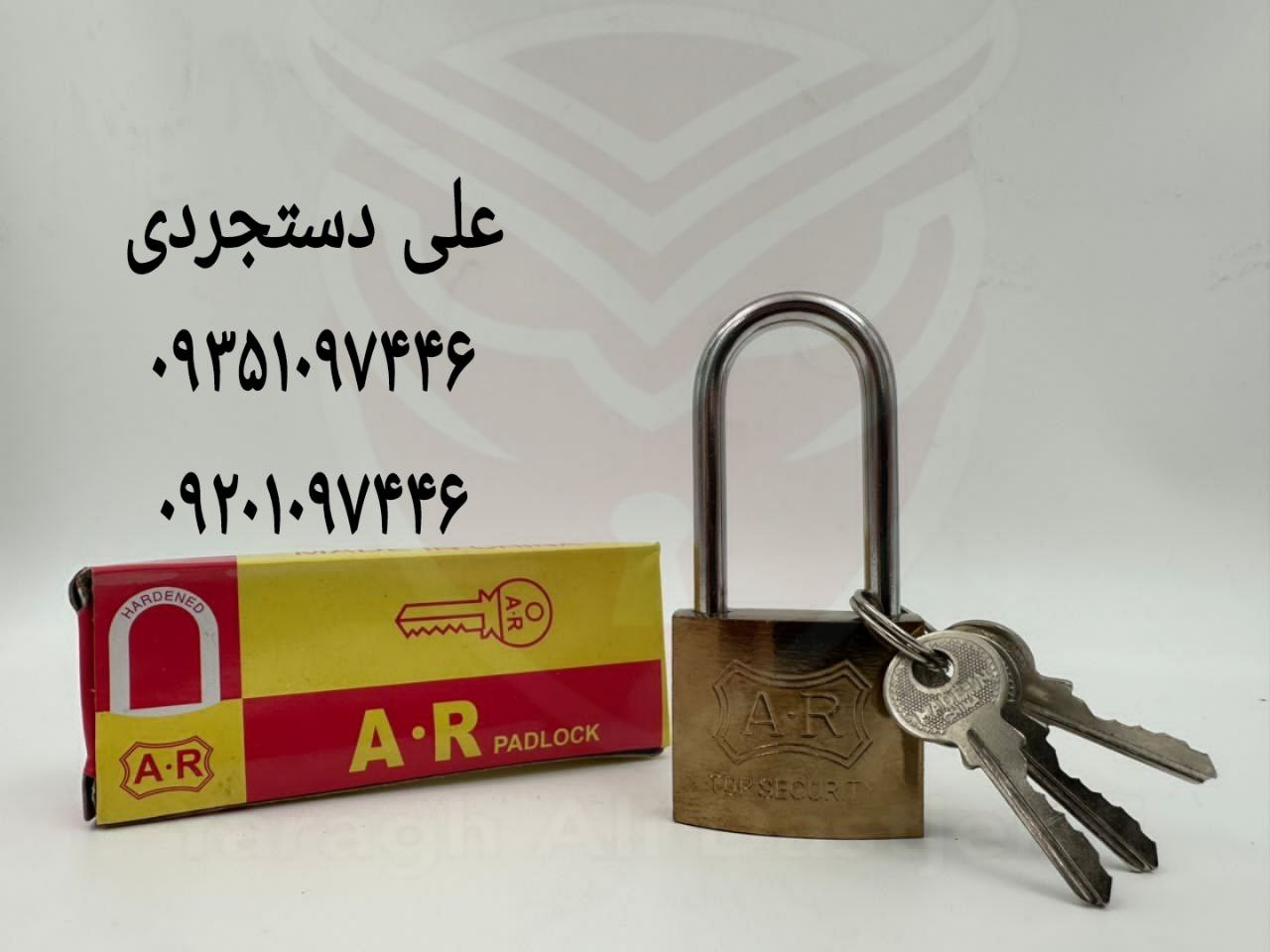قفل آویز پایه بلند سایز ۳۸ ای آر AR کارتن ۲۴۰ عدد