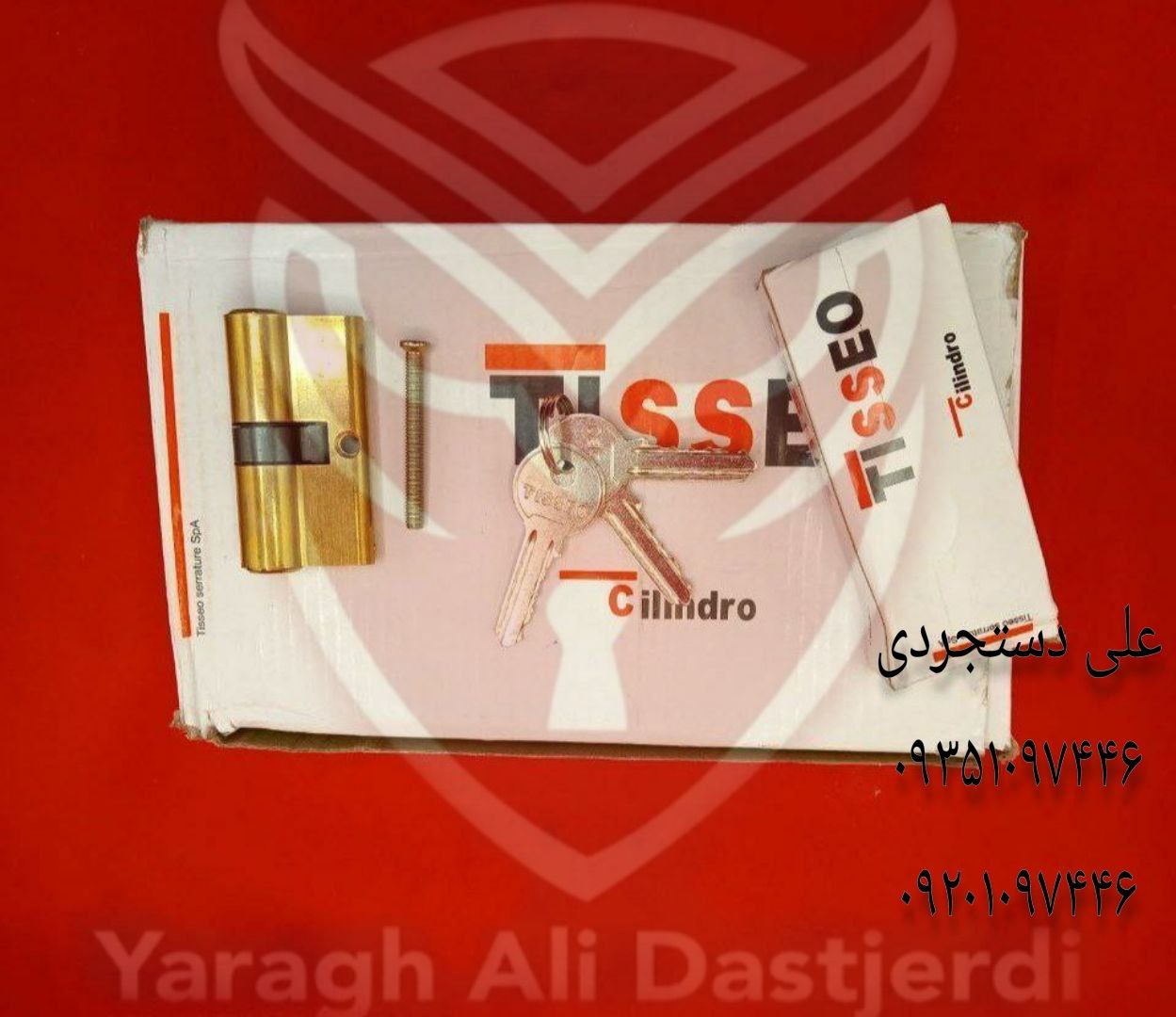 سیلندر ۶ کلید معمولی تیزو TISSEO کارتن ۱۵۰ عدد