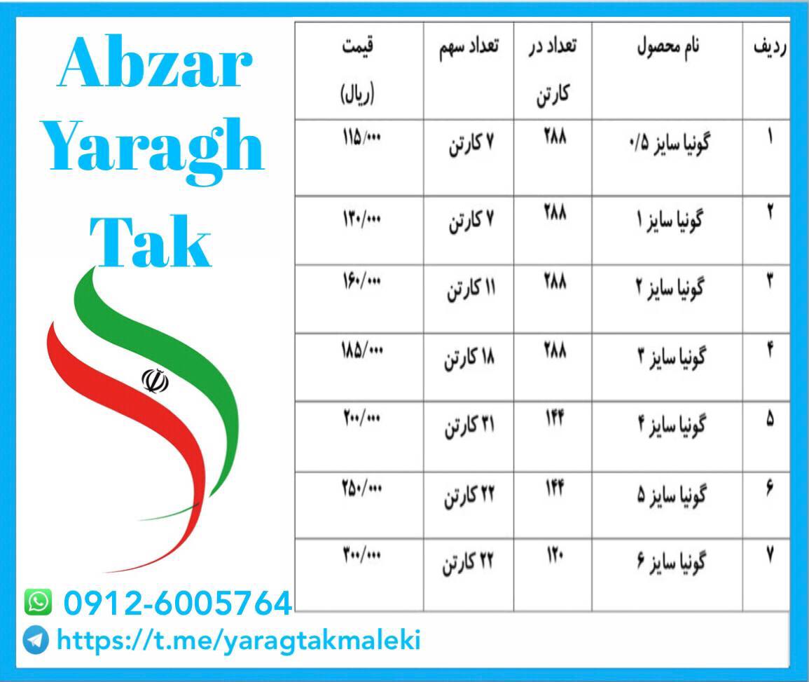 پخش عمده گونیا طبقه جور از سایز ۰/۵ تا ۶ ساخت چین ، در صورت خرید کارتنی درصد نقدی عالی کسر میشود 