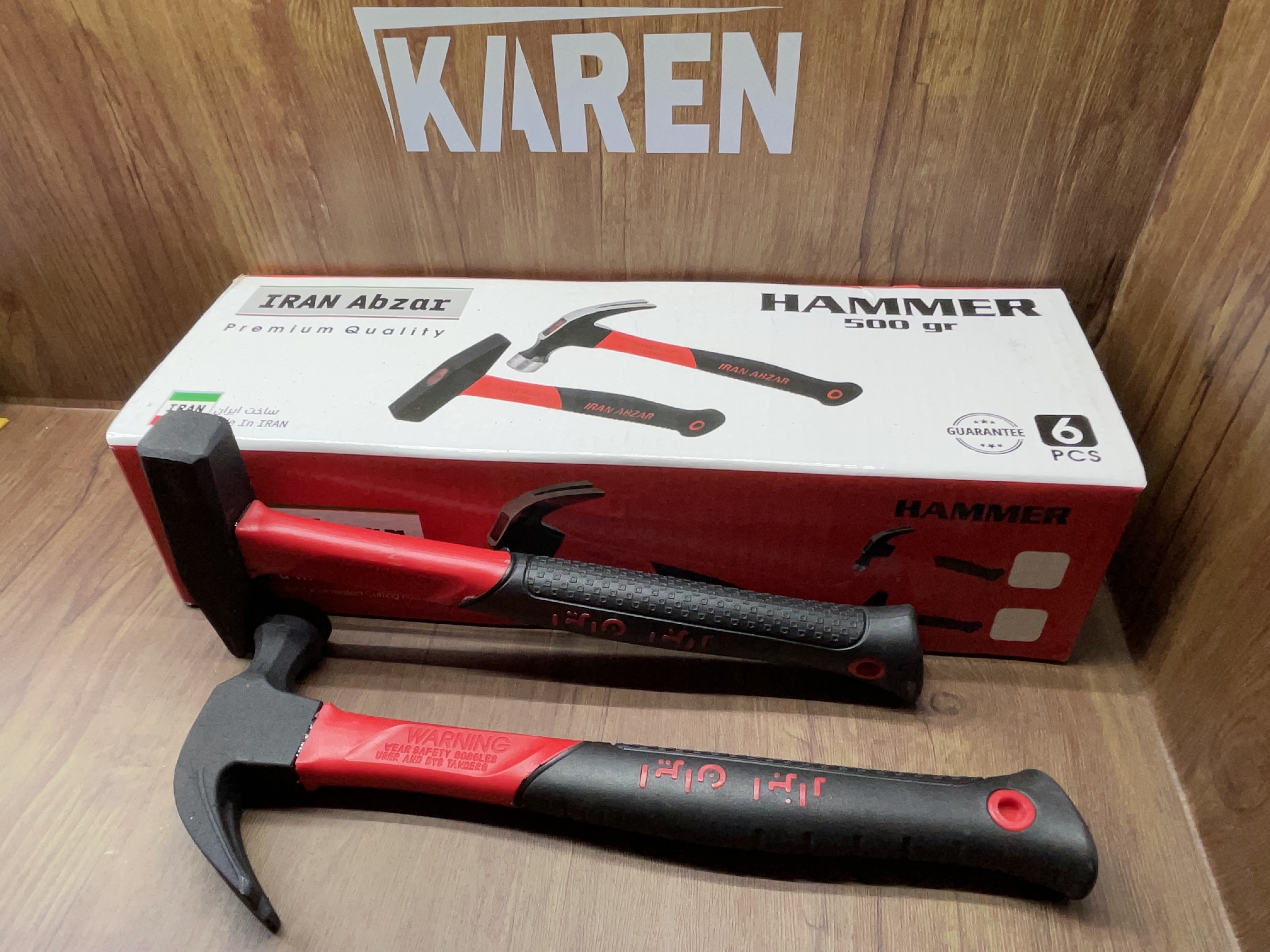 چکش دوشاخ وساده 500 گرمی دسته فایبر چکش دوشاخ 250وساده 300 گرمی تعداد در کارتن:36عدد کیفیت عالی و در