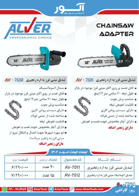 تبدیل اره آلور