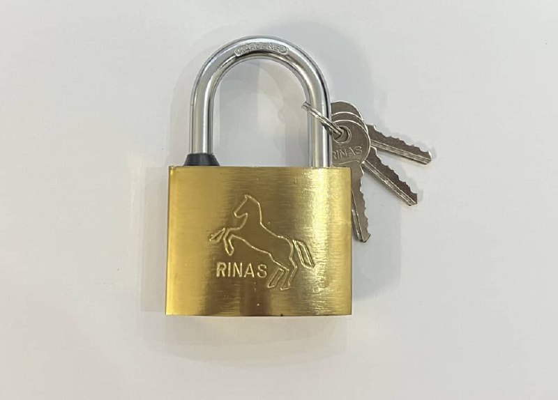  قفل آویز  طرح برنج  75 