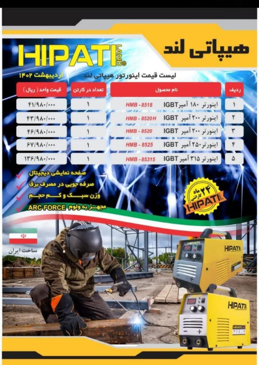لیست اینورترهای هیپاتی لند 