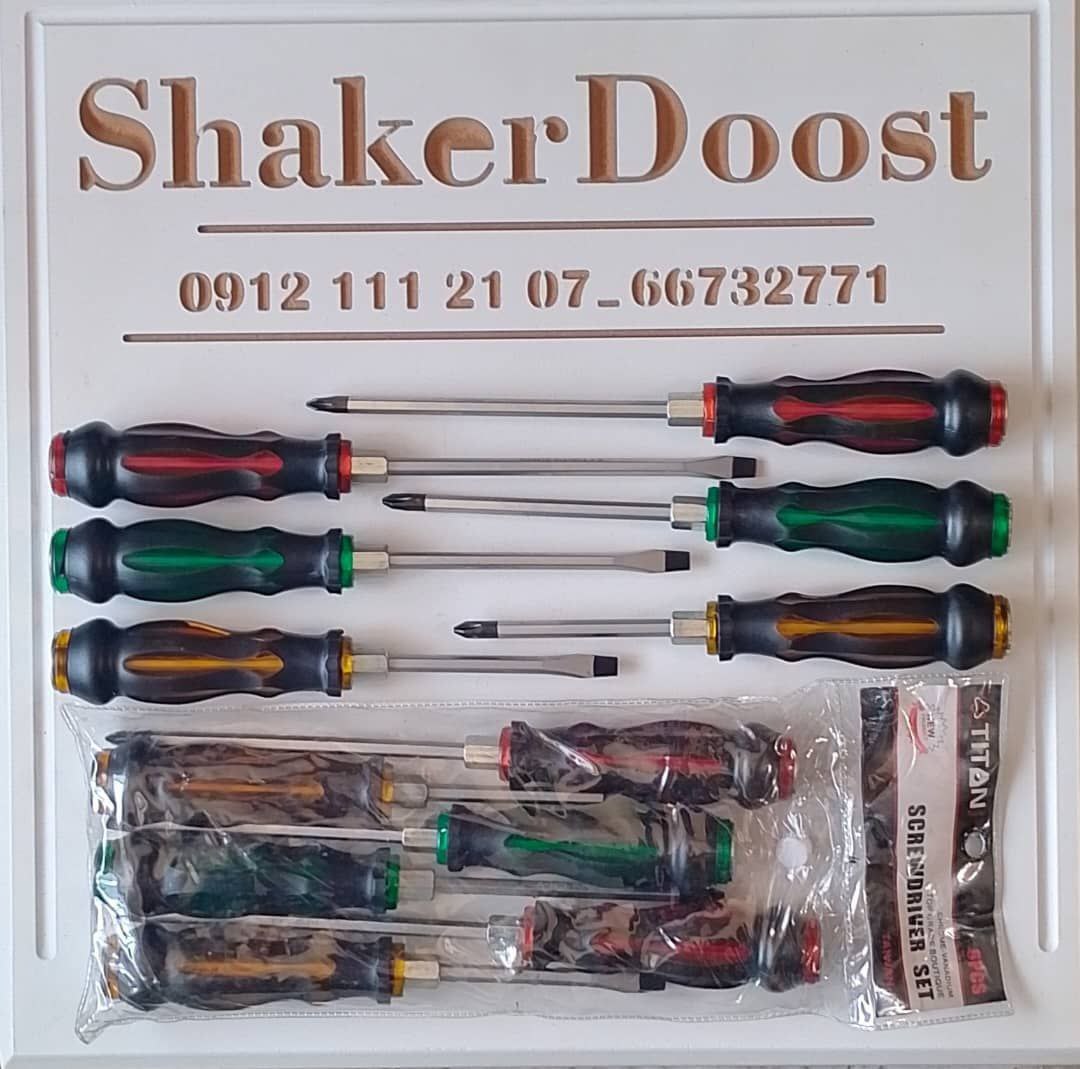 پیچ گوشتی ۶عددی ضربه خور تی تان