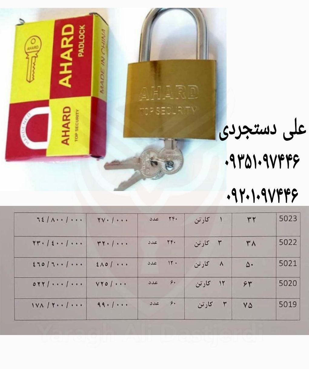 قفل آویز طرح بصورت پارت