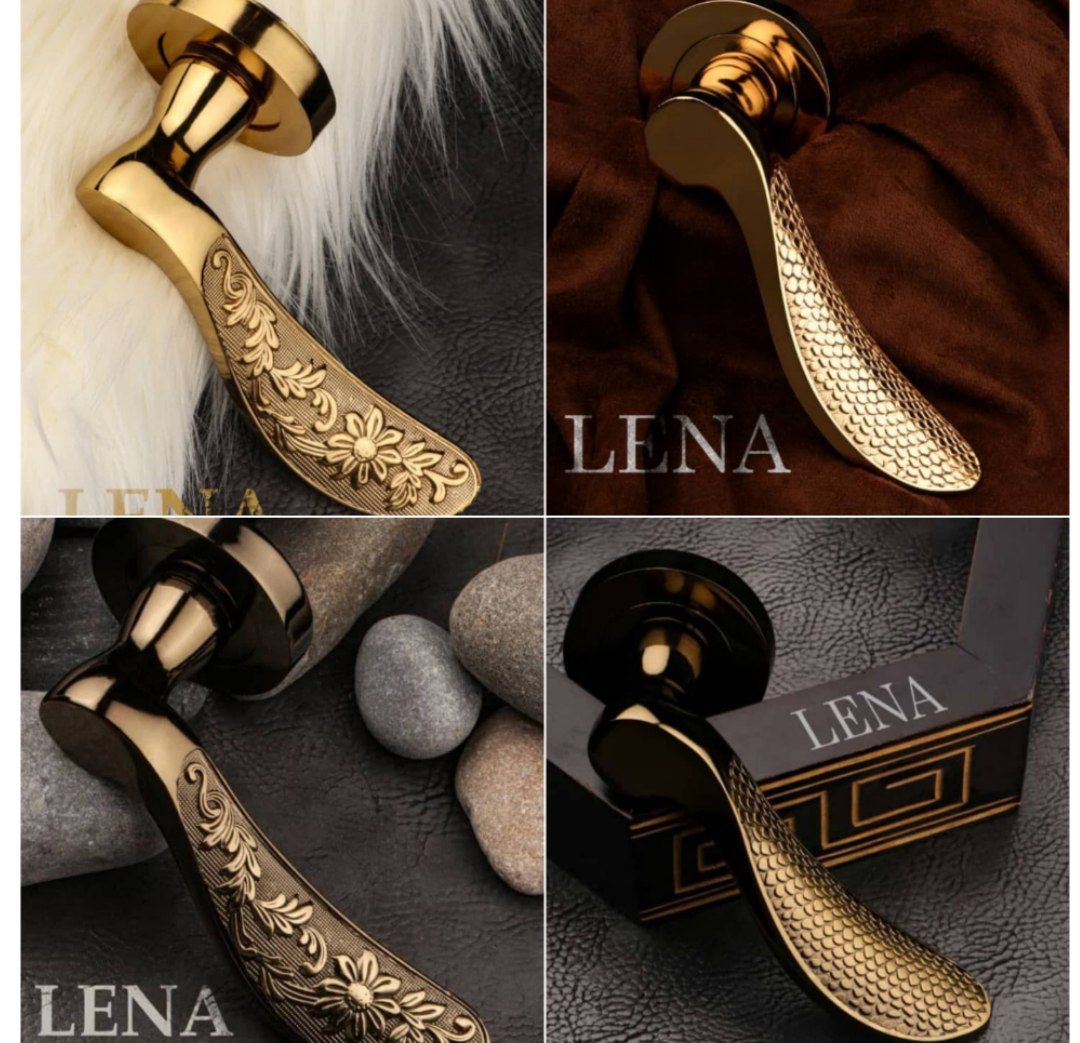  دستگیره روزتی لنا LENA طرحی نو و زیبا 🟡 کیفیت عالی آبکاری ضمانتی کروم طلایی زیتونی نسکافه ای آدرس :