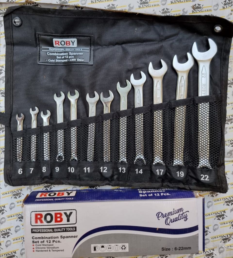  توزیع آچار یکسررینگ ١٢ عددی کیفی اعلاء ROBY