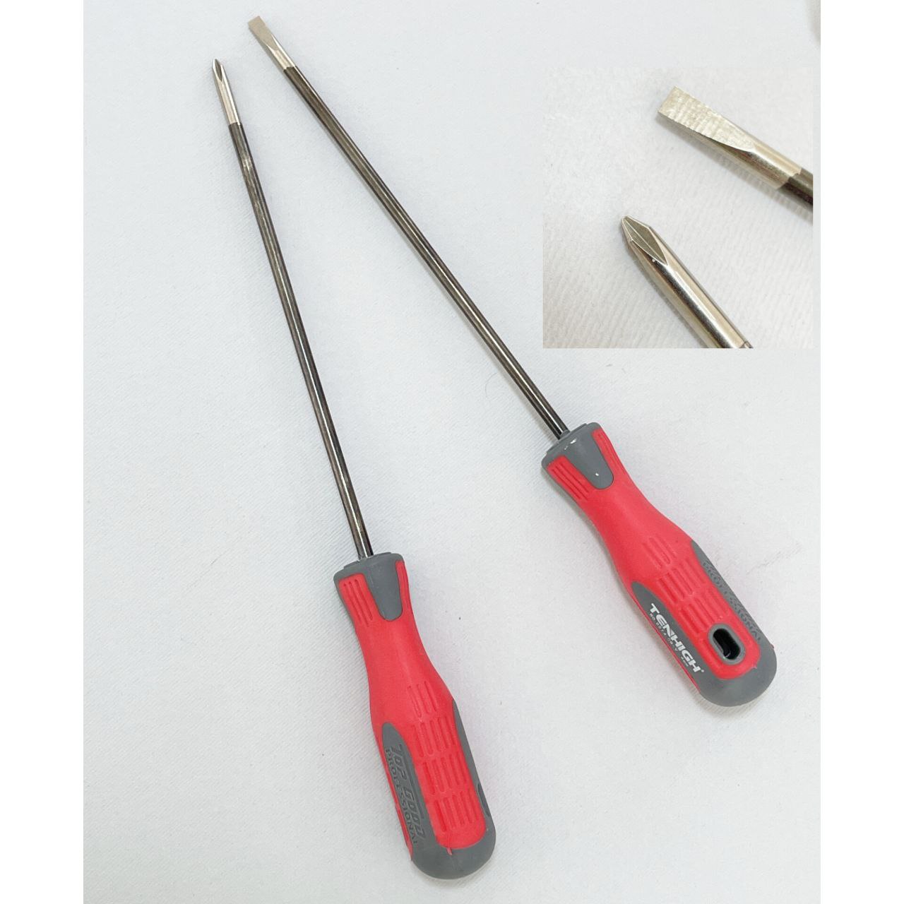 #پیچ‌_گوشتی 150×4 دسته لاستیکی TENHIGH# (#تن_های) 