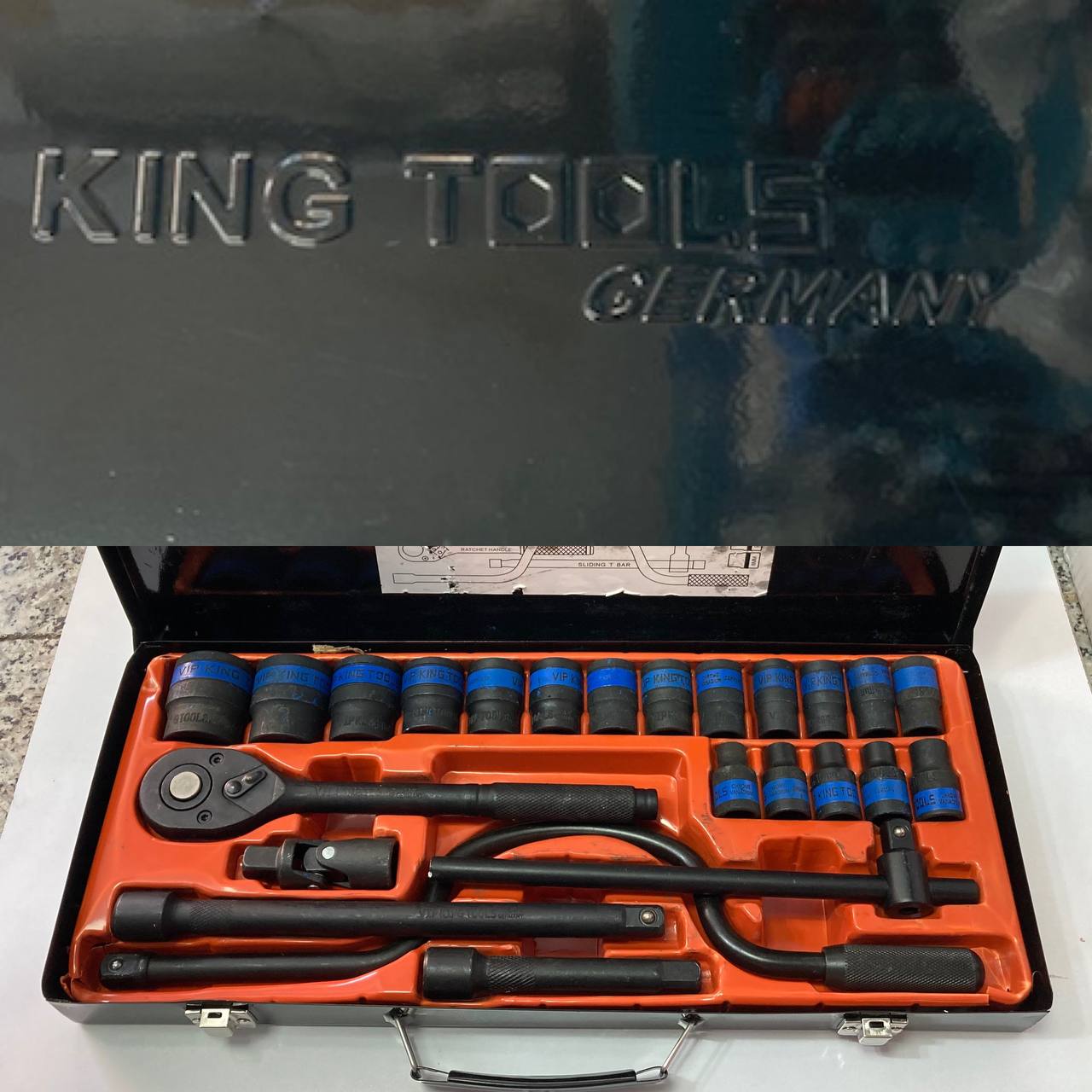 🟡 جعبه بکس ۲۴ پارچه king tools🟡